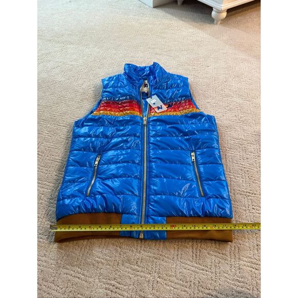 NWT WOMEN'S 5 STRIPE VEST in SNORKEL BLUE Size Large - Picture 7 of 13